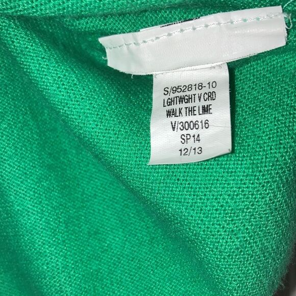 OLD NAVY Button Down V Neck Cardigan Long Sleeve Green Sweater Womens Large - Picture 5 of 6